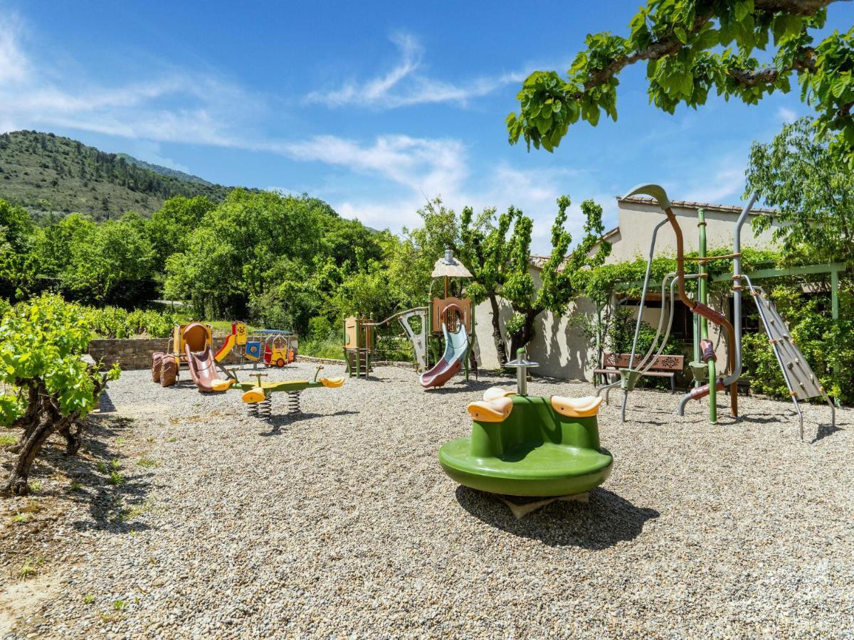 Classy Holiday Home In Les Vans With Pool Chambonas Exterior photo