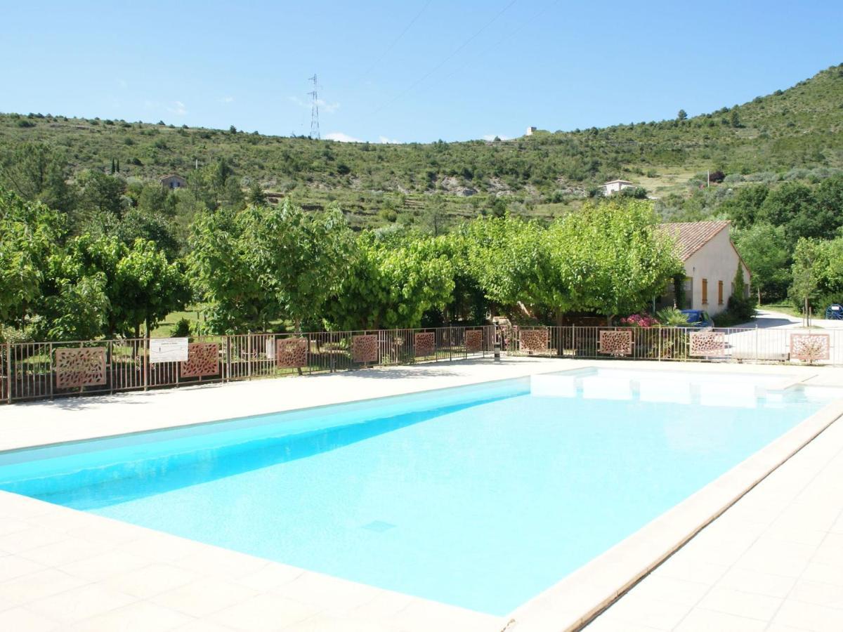 Classy Holiday Home In Les Vans With Pool Chambonas Exterior photo
